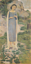 What the Flowers Say by Ferdinand Hodler, female oil painting wall art, Symbolism