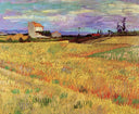 Wheat Field by Vincent van Gogh — rural oil painting wall art, Post Impressionism