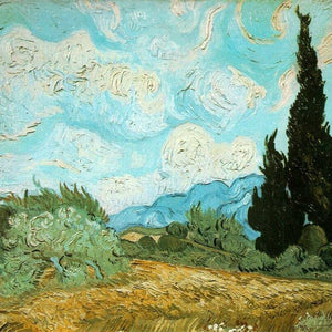 Wheat Field with Cypresses by Vincent van Gogh — Oil Painting Reproduction