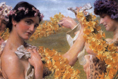 When Flowers Return by Sir Lawrence Alma-Tadema — oil painting reproduction