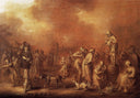 Where There are People Money May Be Made by Adriaen van de Venne — group oil painting wall art, Baroque