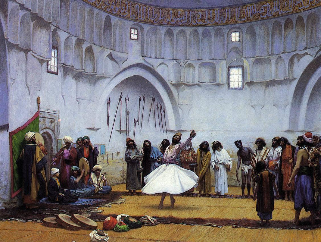 Whirling Dervishes by Jean-Leon Gerome — hand-painted cultural oil painting reproduction on canvas
