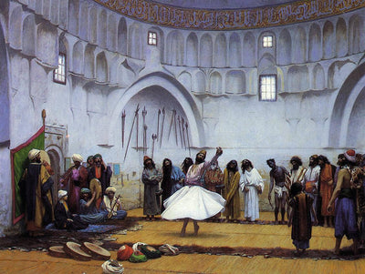Whirling Dervishes by Jean-Leon Gerome — oil painting reproduction