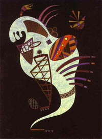 White figure by Wassily Kandinsky — hand-painted abstract oil painting reproduction on canvas