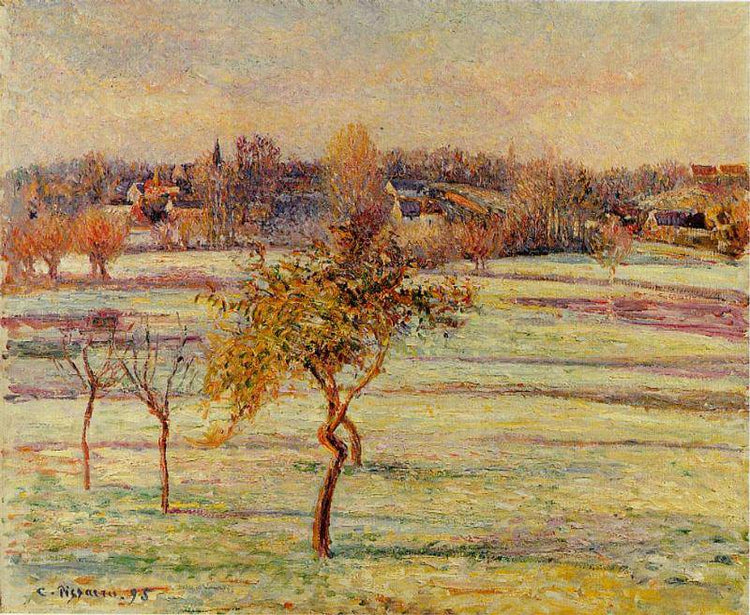 White Frost at Eragny - Camille Pissarro