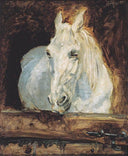 White Horse "Gazelle" by Henri de Toulouse-Lautrec — hand-painted animal oil painting reproduction on canvas