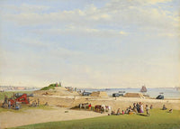 White Point Battery Charleston, Dec. 24, 1863 by Conrad Wise Chapman — hand-painted landscape oil painting reproduction on canvas