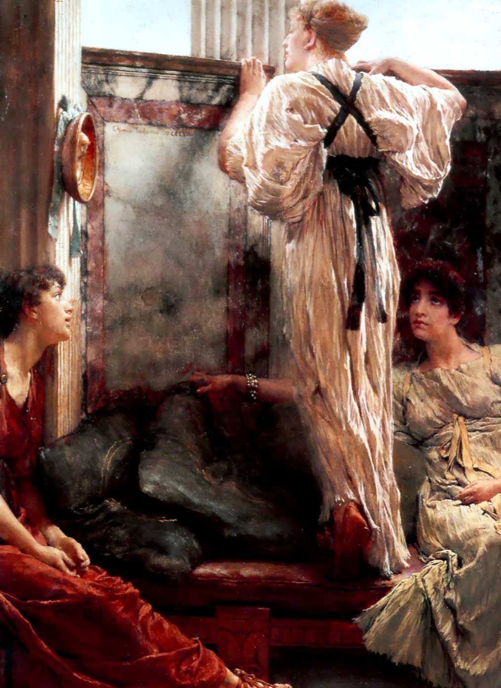 Who is it by Sir Lawrence Alma-Tadema — hand-painted cultural oil painting reproduction on canvas
