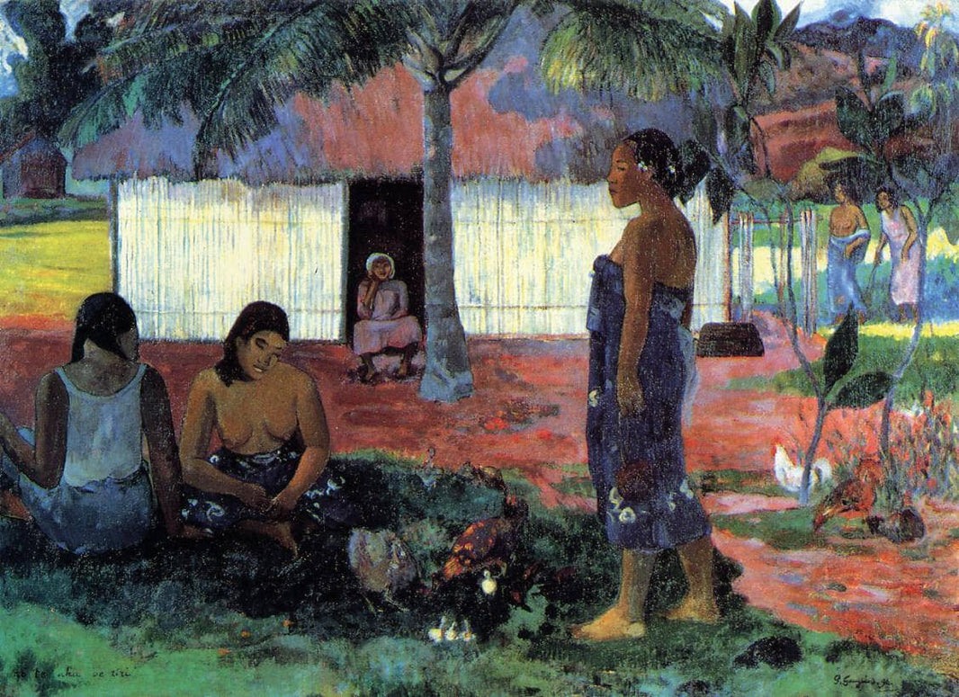 Why Are You Angry? by Paul Gauguin — hand-painted architectural oil painting reproduction on canvas