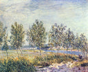 Wiese By by Alfred Sisley — hand-painted botanical oil painting reproduction on canvas