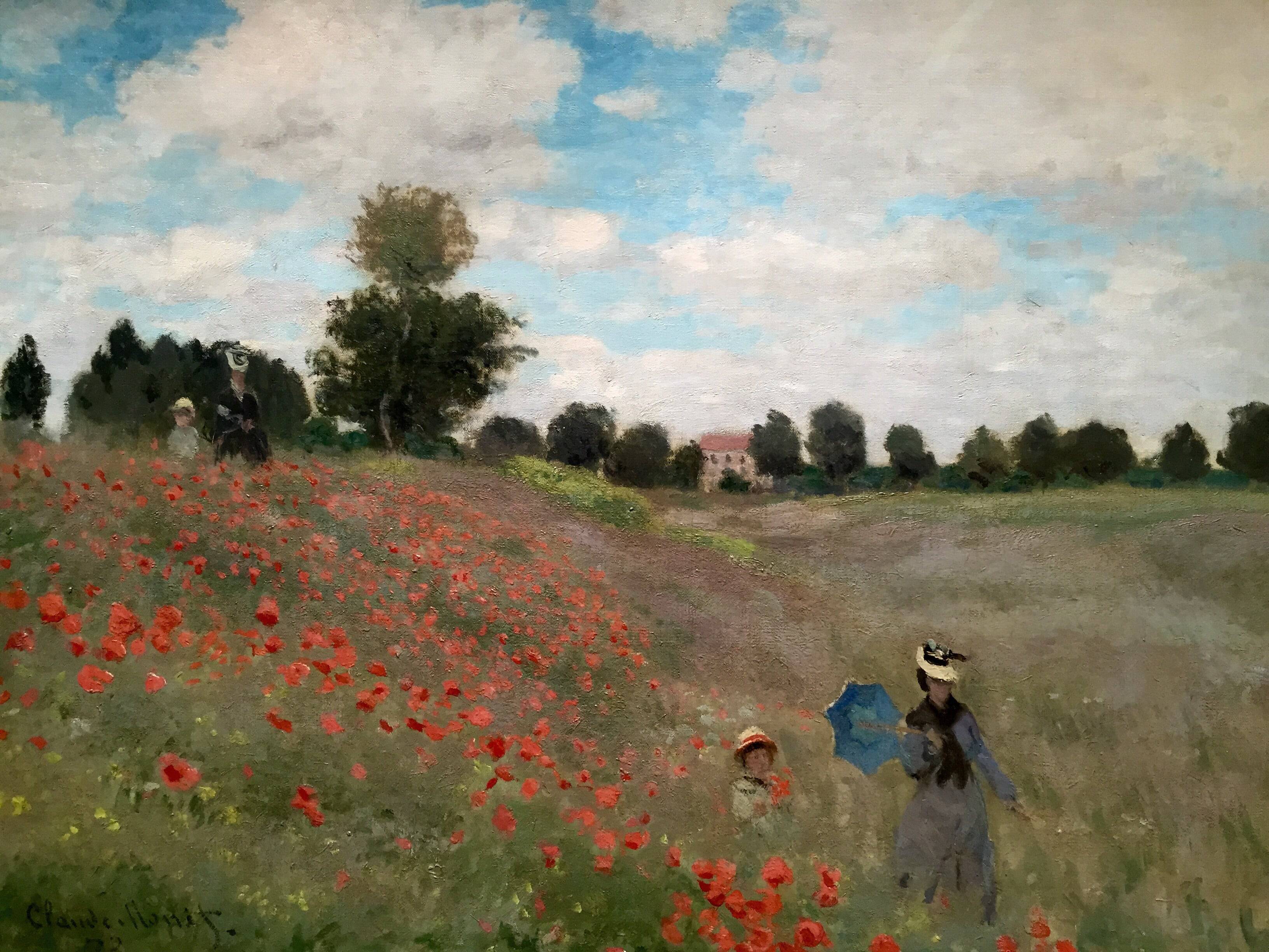 Wild Poppies, near Argenteuil - Claude Monet