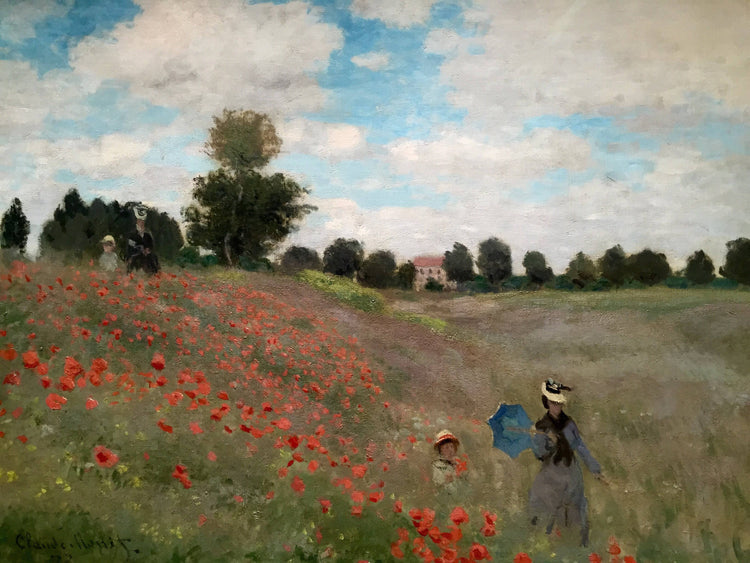 Wild Poppies, near Argenteuil - Claude Monet