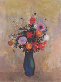 Wildflowers by Odilon Redon — hand-painted botanical oil painting reproduction on canvas