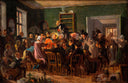 Study for 'An auction scene' by Wilhelm Marstrand — hand-painted portrait oil painting reproduction on canvas