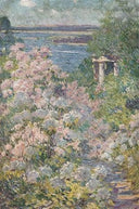 View from the Garden of Stanford White, Looking Toward Crane Neck Point, Long Island by William de Leftwich Dodge — hand-painted botanical oil painting reproduction on canvas