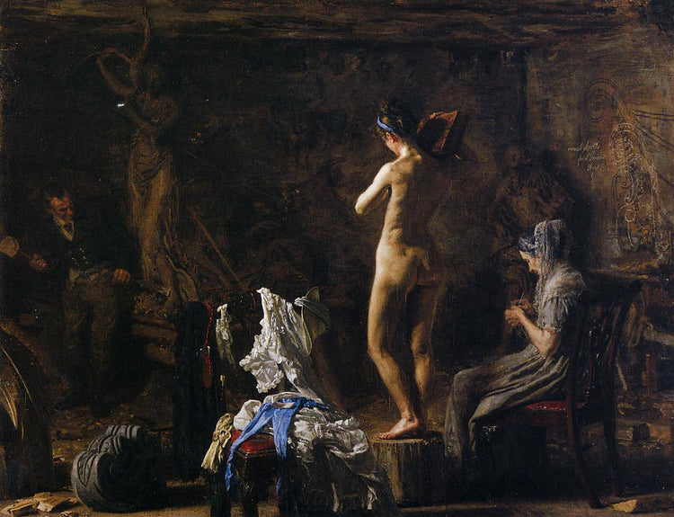 William Rush Carving His Allegorical Figure of the Schuykill River - Thomas Eakins