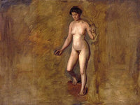 William Rush s Model by Thomas Eakins — hand-painted portrait oil painting reproduction on canvas