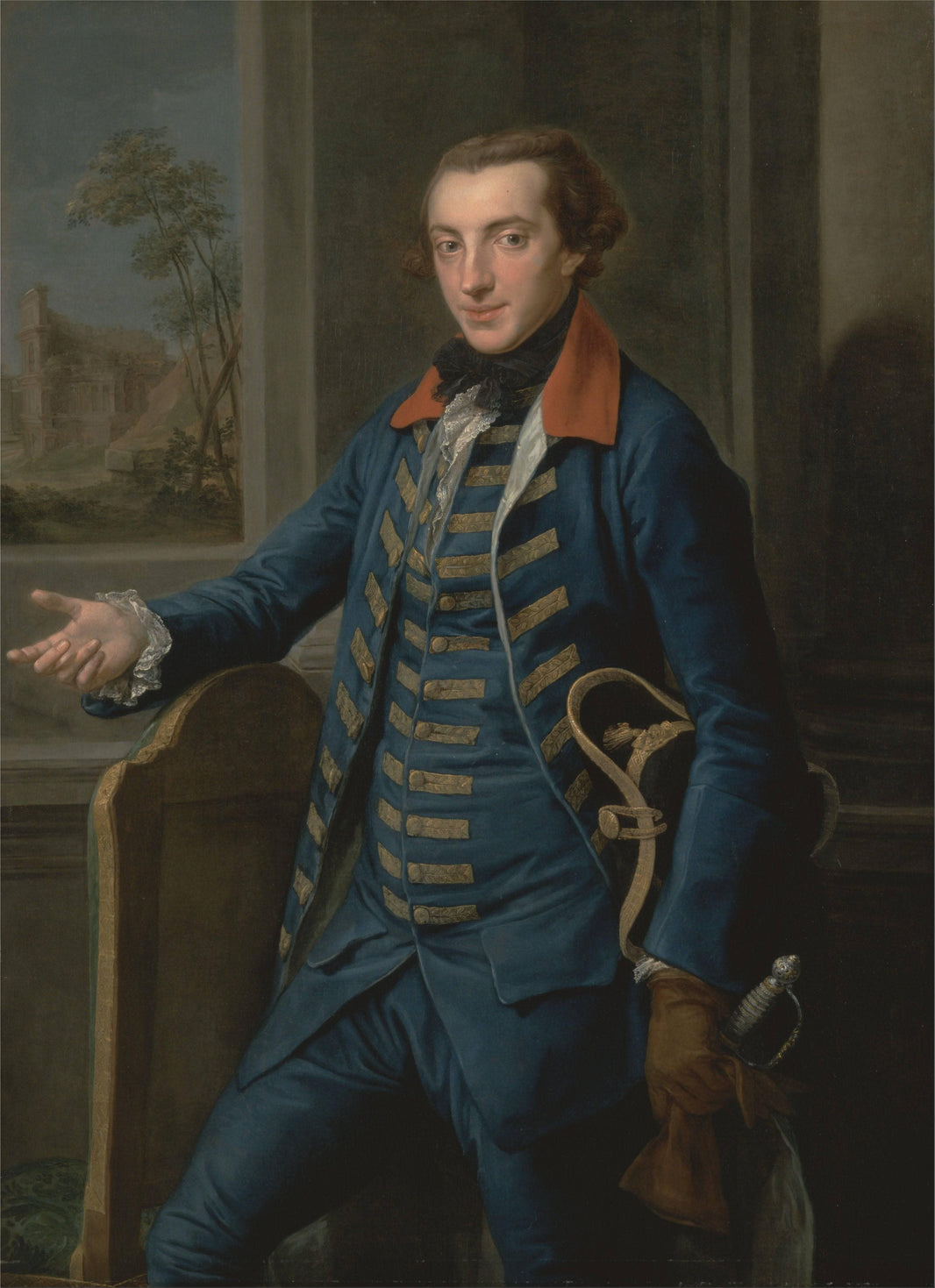William Weddell by Pompeo Batoni — hand-painted portrait oil painting reproduction on canvas