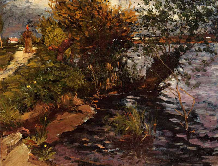 Willows by the Yerres by Gustave Caillebotte — hand-painted botanical oil painting reproduction on canvas