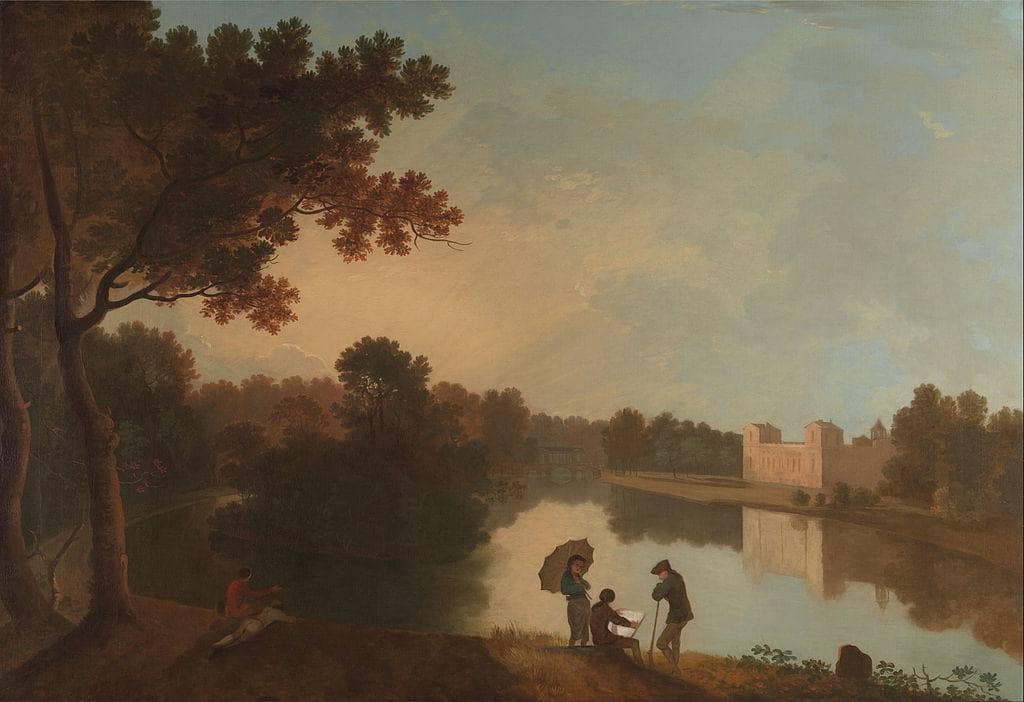 Wilton House from the Southeast by Richard Wilson — hand-painted landscape oil painting reproduction on canvas