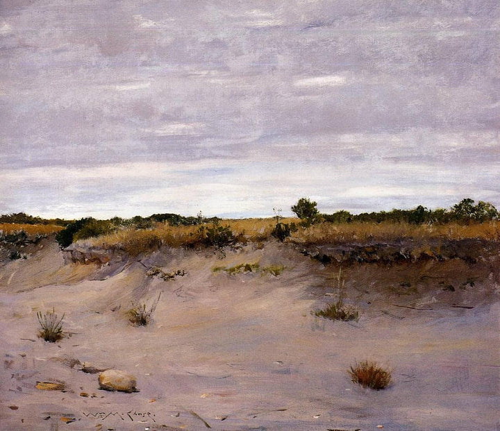 Wind Swept Sands, Shinnecock, Long Island by William Merritt Chase — hand-painted botanical oil painting reproduction on canvas