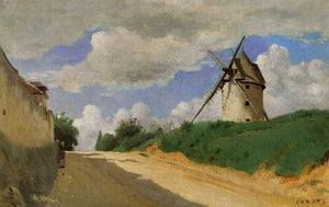 Windmill on the Cote de Picardie, near Versailles - Camille Corot