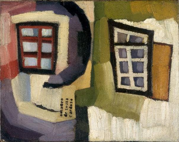 Windows of a fisherman by Amadeo de Souza-Cardoso — hand-painted abstract oil painting reproduction on canvas