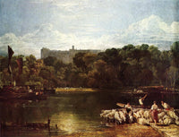 Windsor Castle from the Thames by J.M.W. Turner — hand-painted architectural oil painting reproduction on canvas