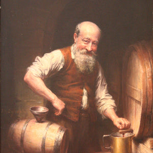 Winemaker in his cellar