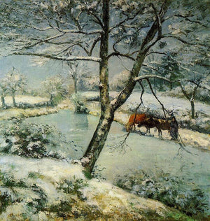 Winter at Montfoucault - Camille Pissarro