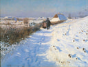 Winter by Hans Andersen Brendekilde — rural oil painting wall art, Realism