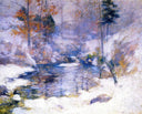 Winter Harmony by John Henry Twachtman — river oil painting wall art, Impressionism