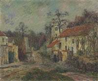 Winter in Chaponival by Gustave Loiseau — hand-painted architectural oil painting reproduction on canvas