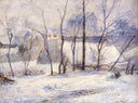 Winter Landscape by Paul Gauguin — winter oil painting wall art, Impressionism