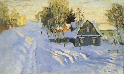 Winter Landscape in home office