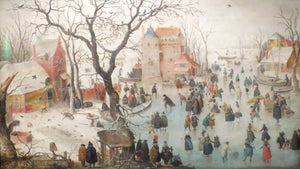 Winter Landscape with Ice Skaters - Hendrick Avercamp