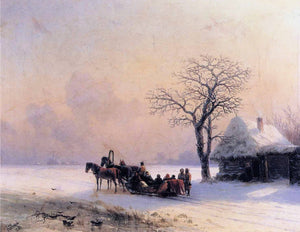 Winter Scene in Little Russia - Ivan Aivazovsky