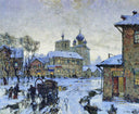 Winter Thaw by Konstantin Gorbatov — city oil painting wall art, Post Impressionism