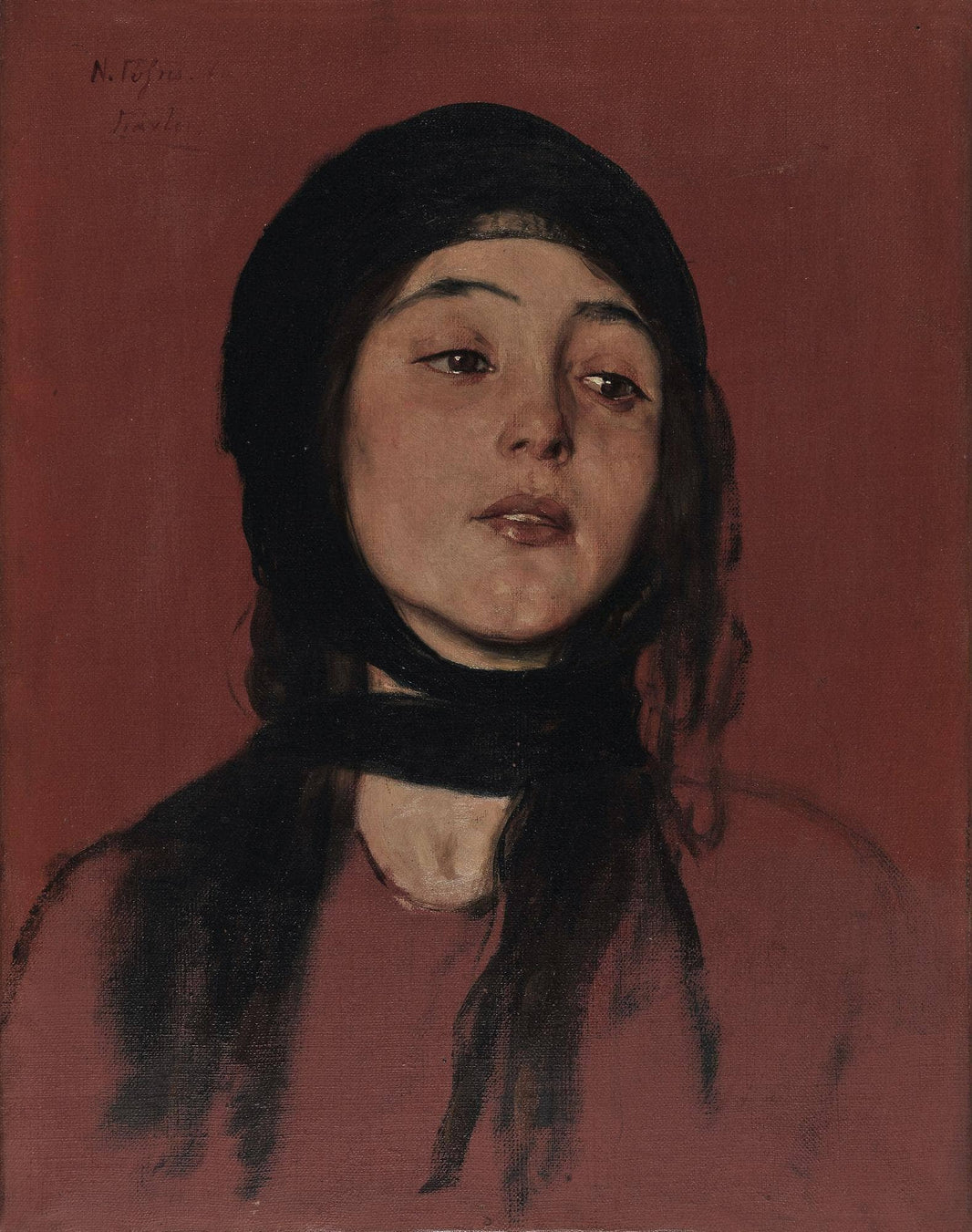 Wishbone by Nikolaos Gyzis — hand-painted portrait oil painting reproduction on canvas