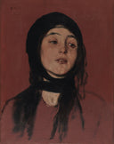 Wishbone by Nikolaos Gyzis — hand-painted portrait oil painting reproduction on canvas