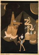 Witch scene by Paul Klee — hand-painted abstract oil painting reproduction on canvas