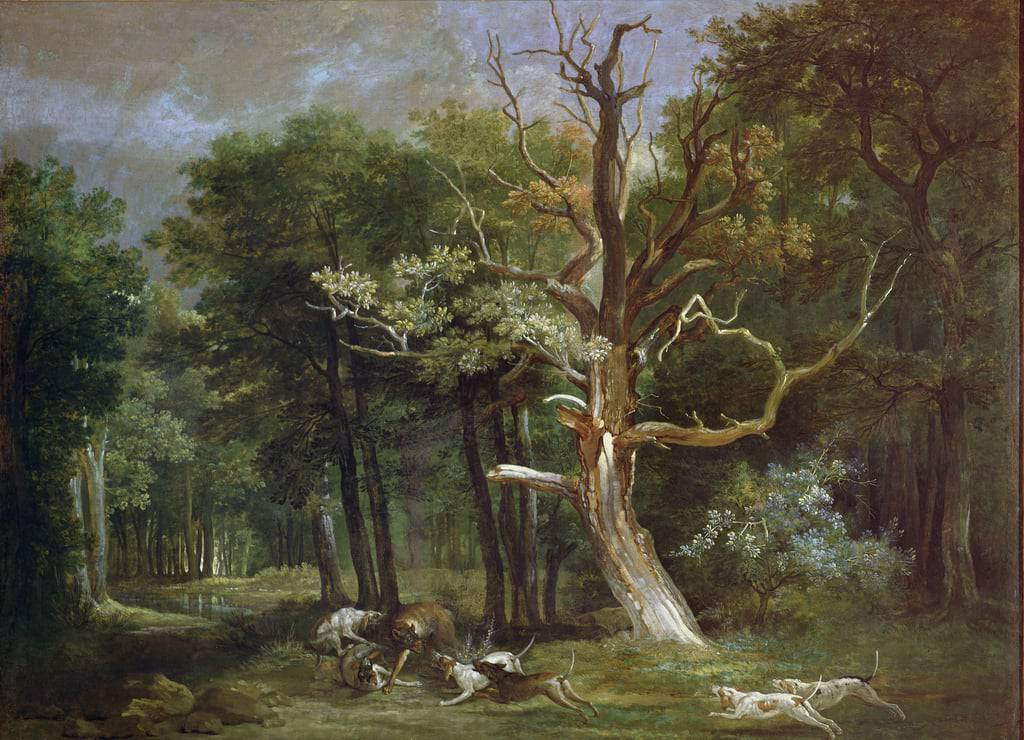 Wolf Hunt in the Forest of Saint-Germain - Jean-Baptiste Oudry