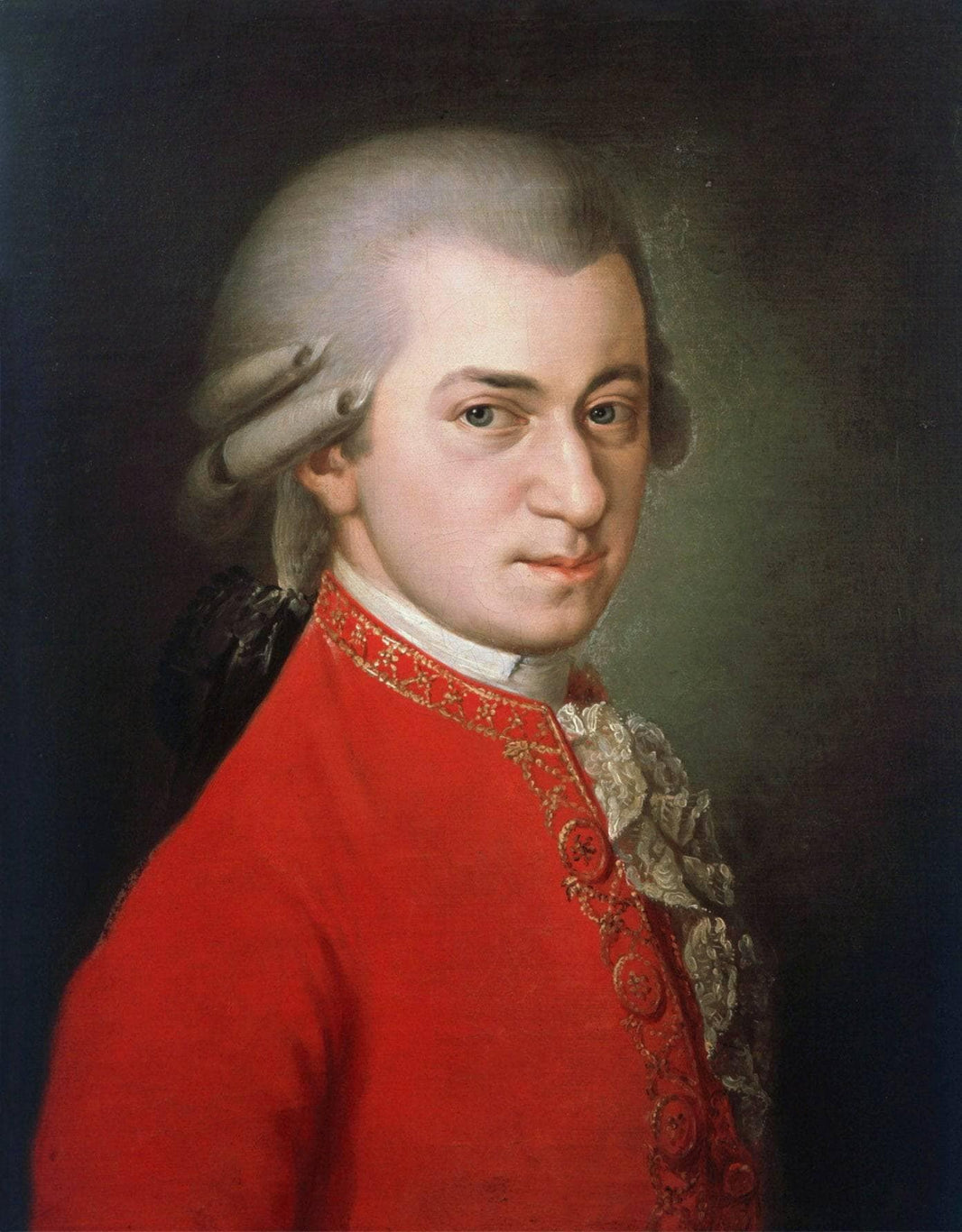 Wolfgang Amadeus Mozart by Barbara Krafft — hand-painted portrait oil painting reproduction on canvas