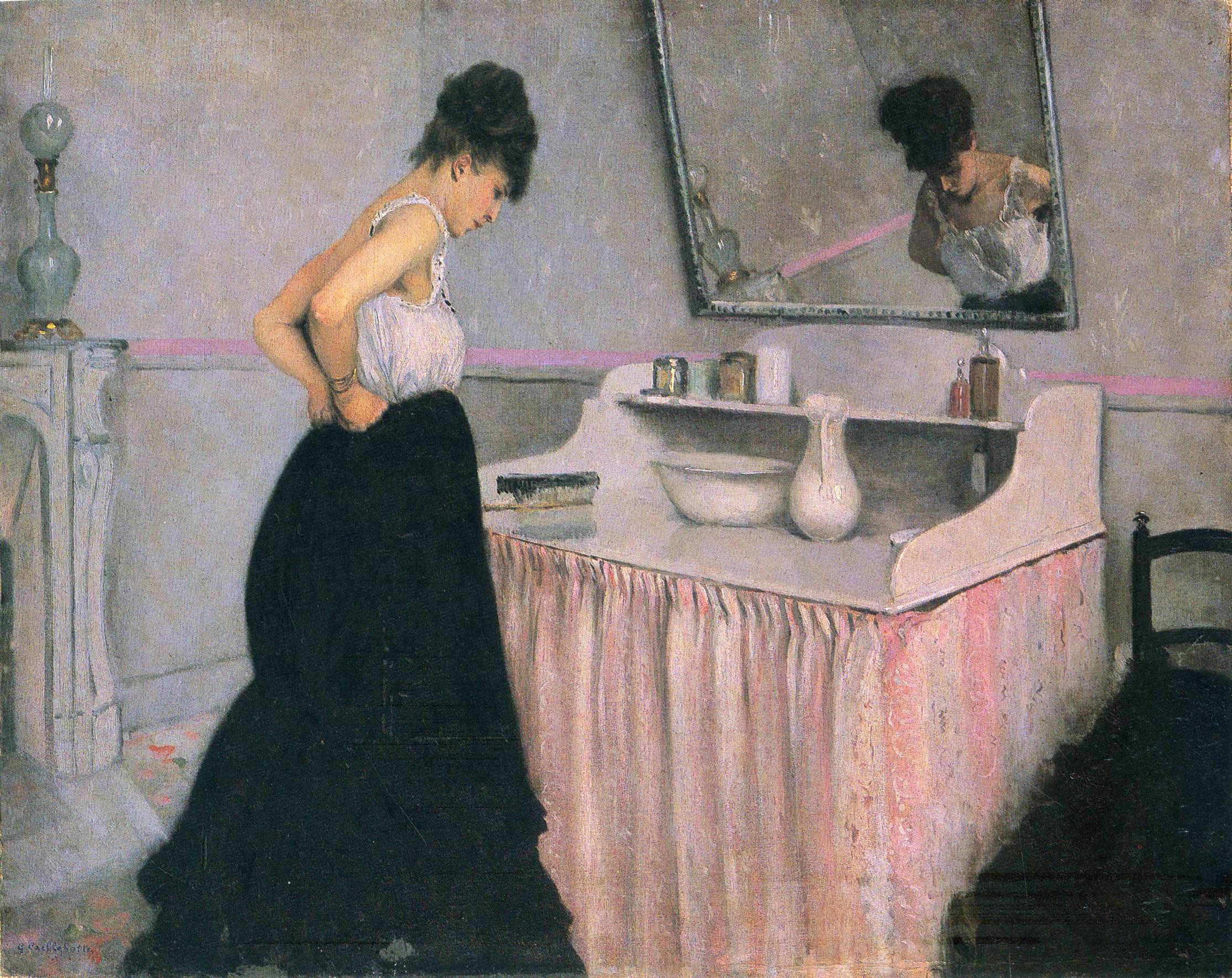 Woman at a Dressing Table - Gustave Caillebotte