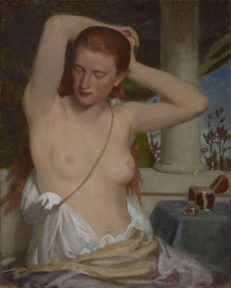 Woman at her Toilet on gallery wrap