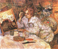 Woman at Her Toilette by Henri de Toulouse-Lautrec — hand-painted portrait oil painting reproduction on canvas