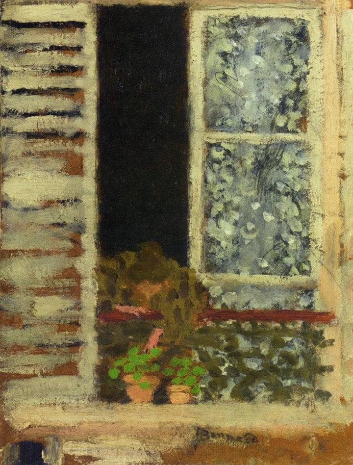 Woman at Her Window by Pierre Bonnard — hand-painted abstract oil painting reproduction on canvas