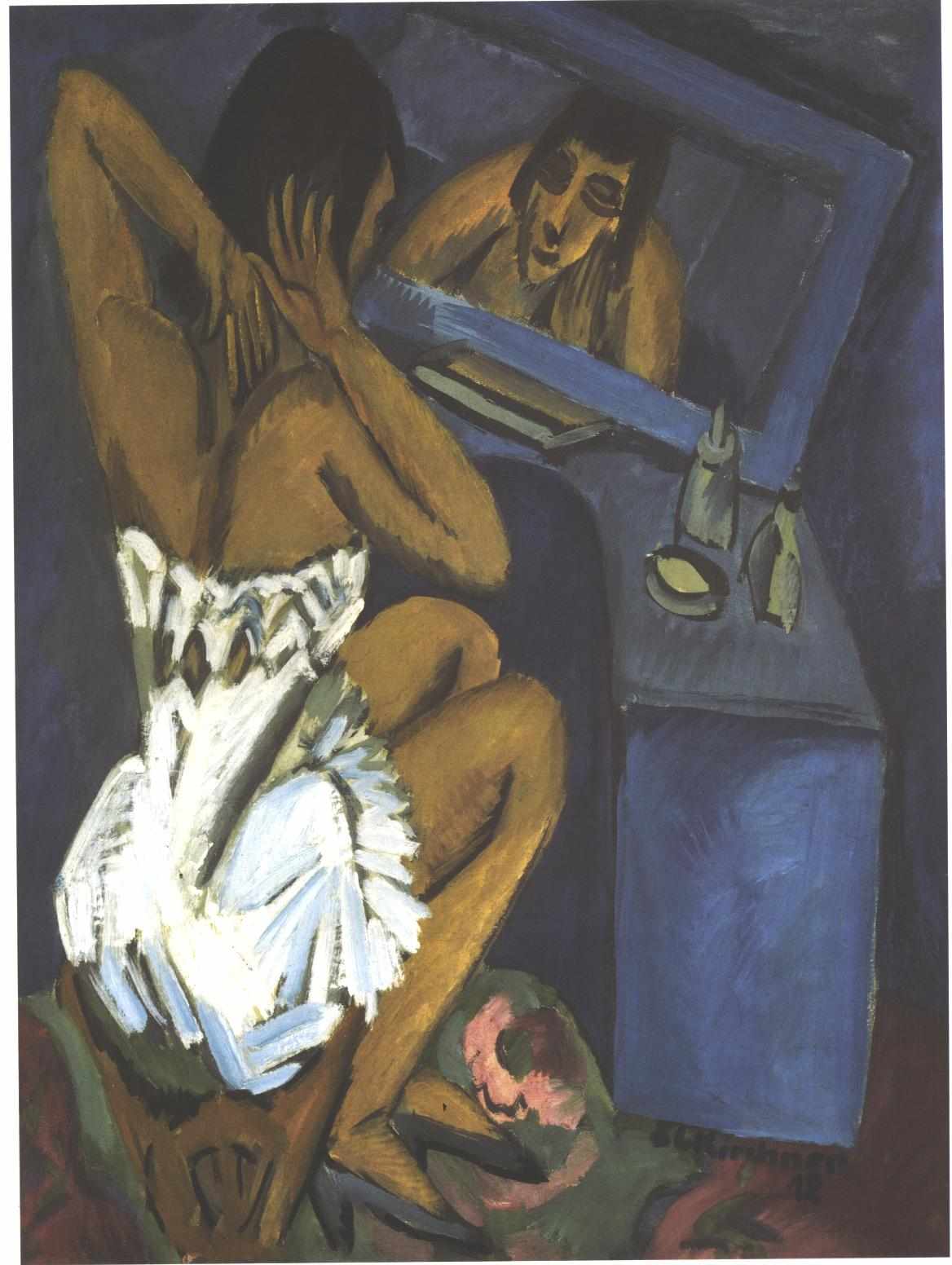 Woman before the Mirror - Ernst Ludwig Kirchner