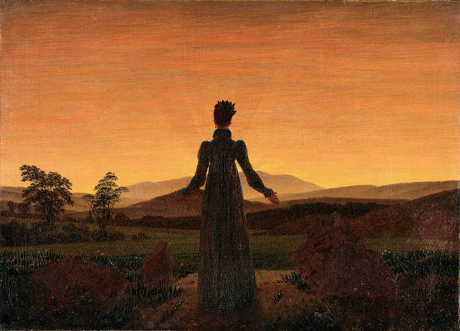 Woman Before the Rising Sun - Caspar David Friedrich