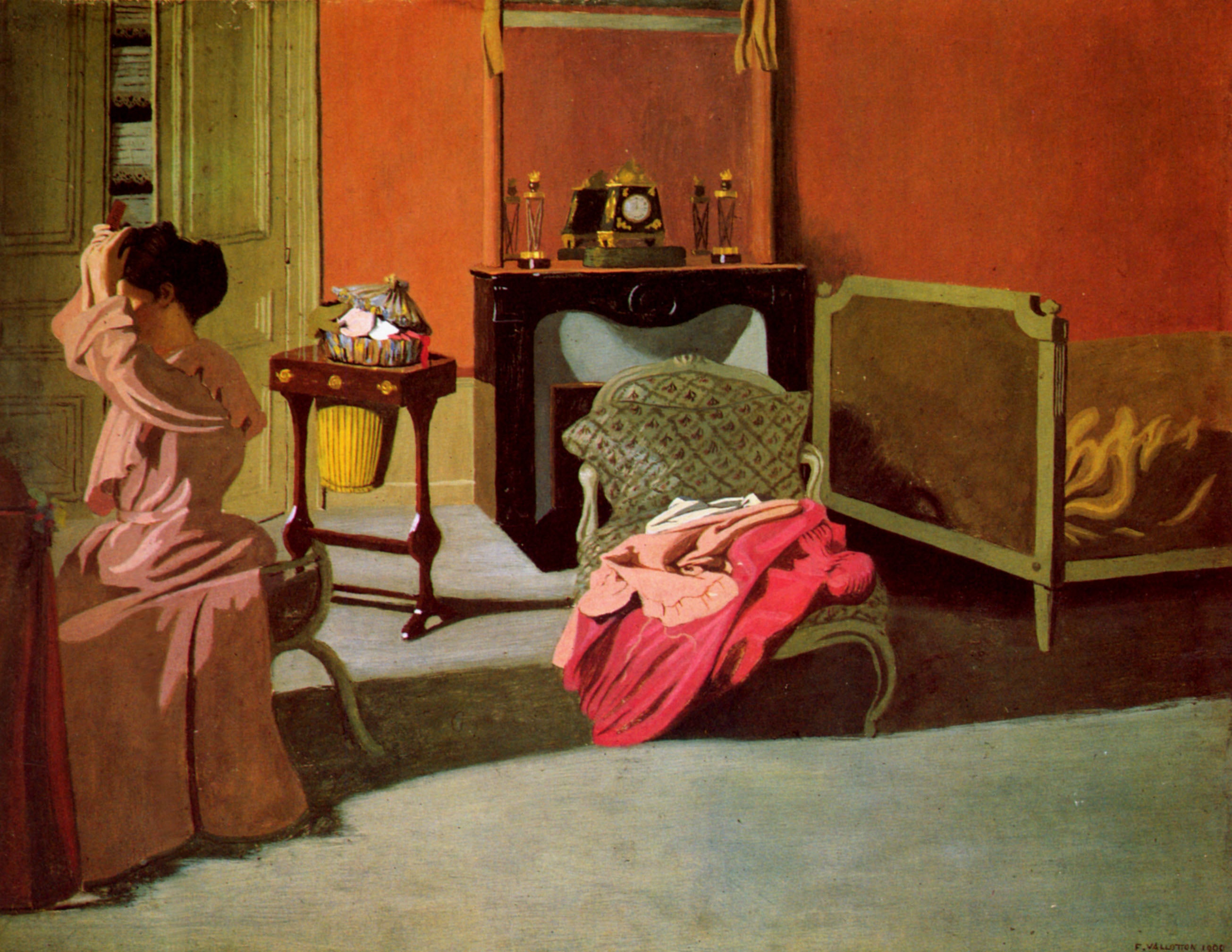 Woman Arranging her Hair - Felix Vallotton